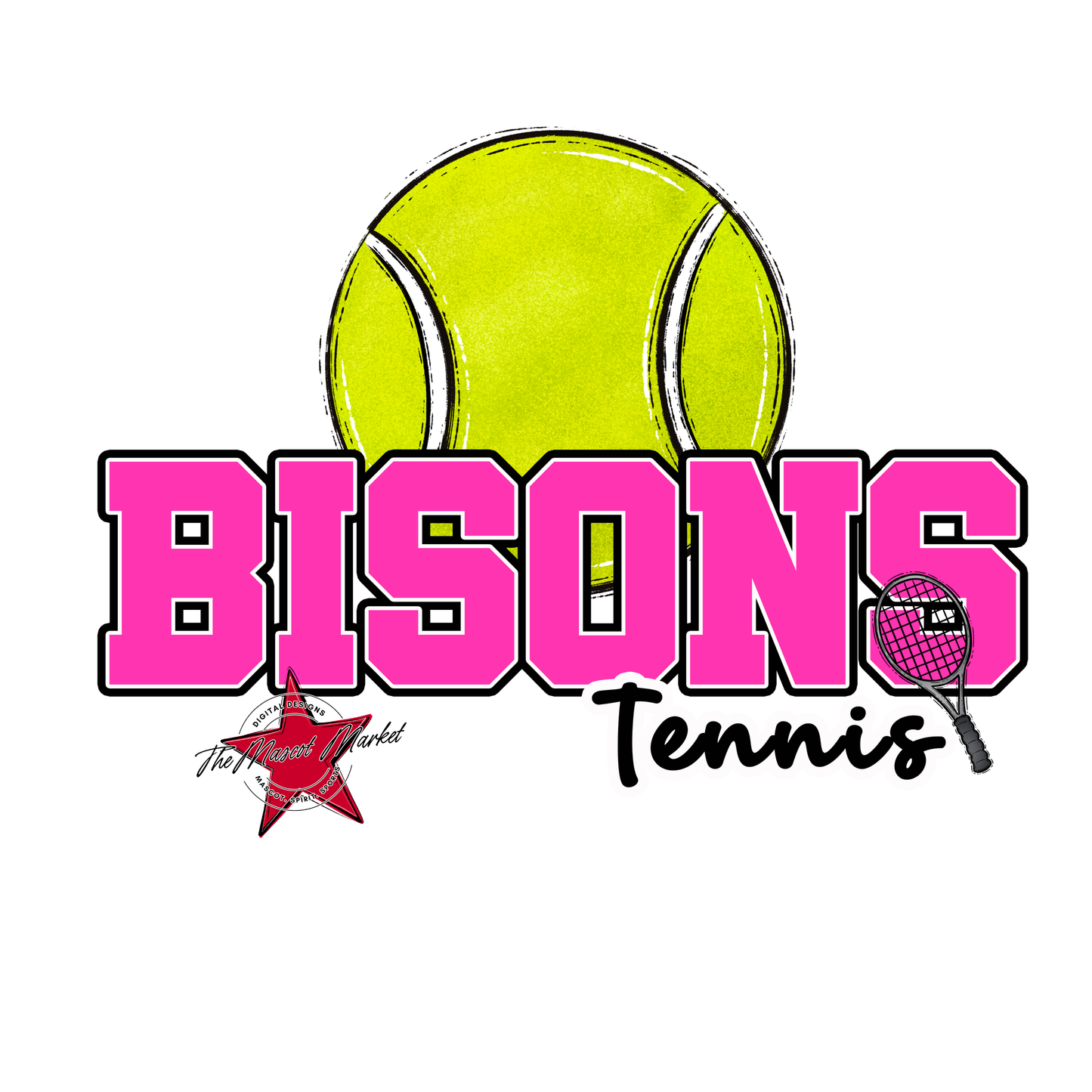 Bisons Varsity Tennis-Pink