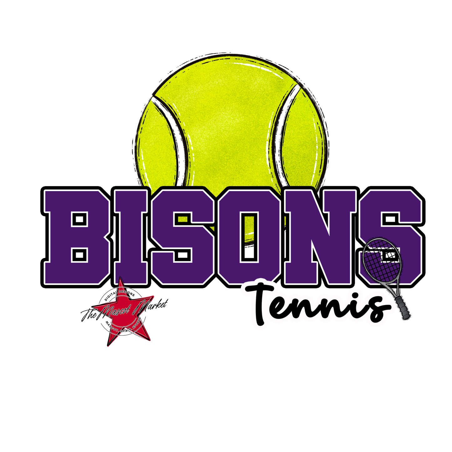 Bisons Varsity Tennis-Purple