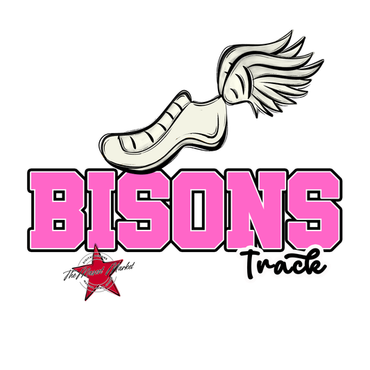 Bisons Varsity Track-Baby Pink