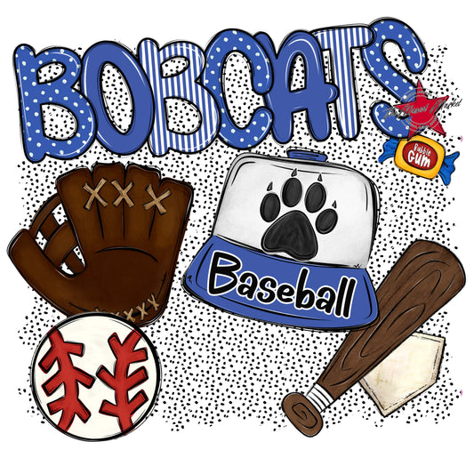 Bobcats Baseball Spirit-Off Blue
