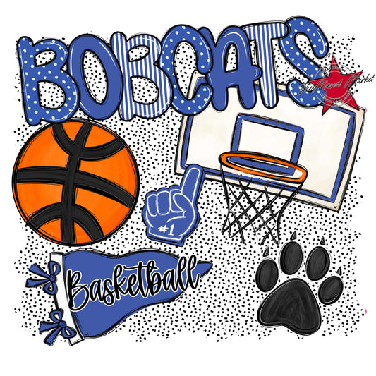 Bobcats Basketball Spirit-Off Blue