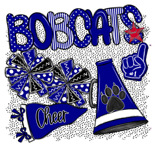 Bobcats Cheer Spirit-Blue