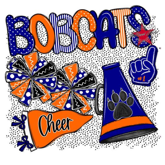 Bobcats Cheer Spirit-Blue & Orange
