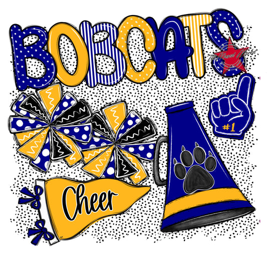 Bobcats Cheer Spirit-Blue & Yellow