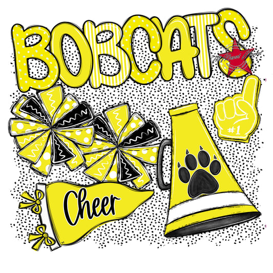 Bobcats Cheer Spirit-Bright Yellow