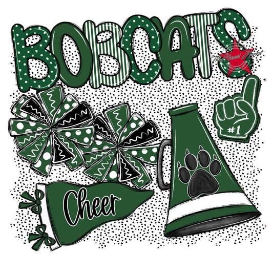 Bobcats Cheer Spirit-Green