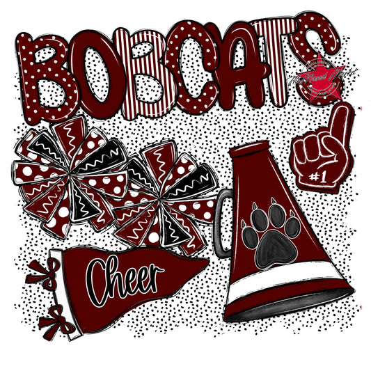 Bobcats Cheer Spirit-Maroon