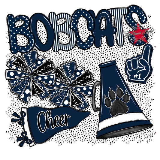 Bobcats Cheer Spirit-Navy
