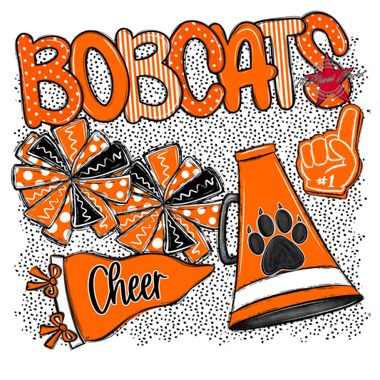 Bobcats Cheer Spirit-Orange