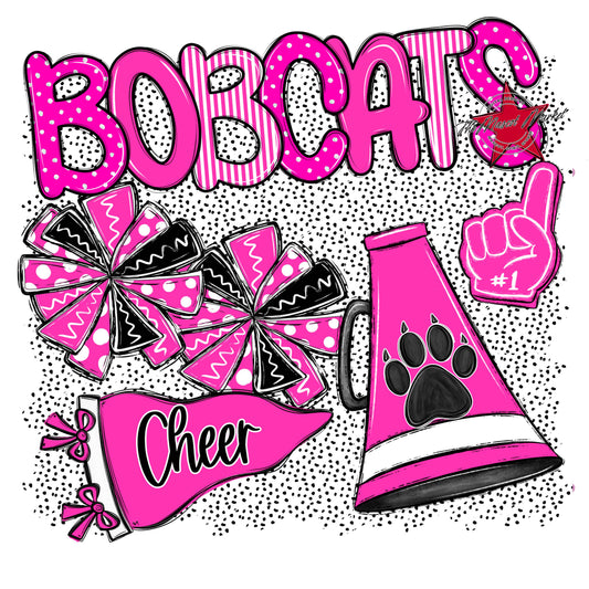 Bobcats Cheer Spirit-Pink