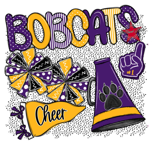 Bobcats Cheer Spirit-Purple & Yellow