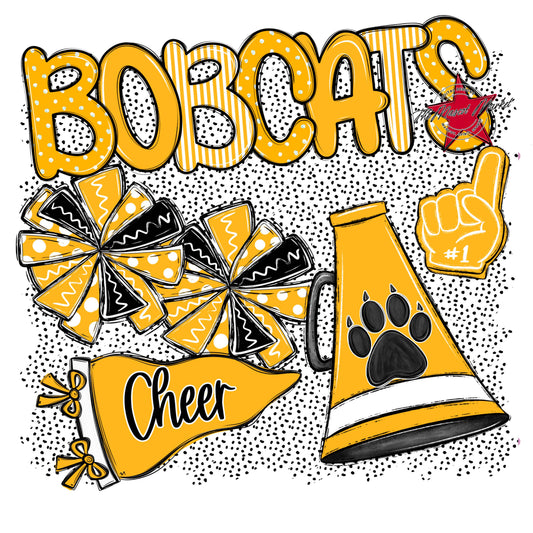 Bobcats Cheer Spirit-Yellow