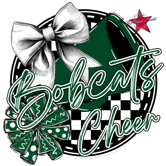 Bobcats Circle Cheer Design-Green