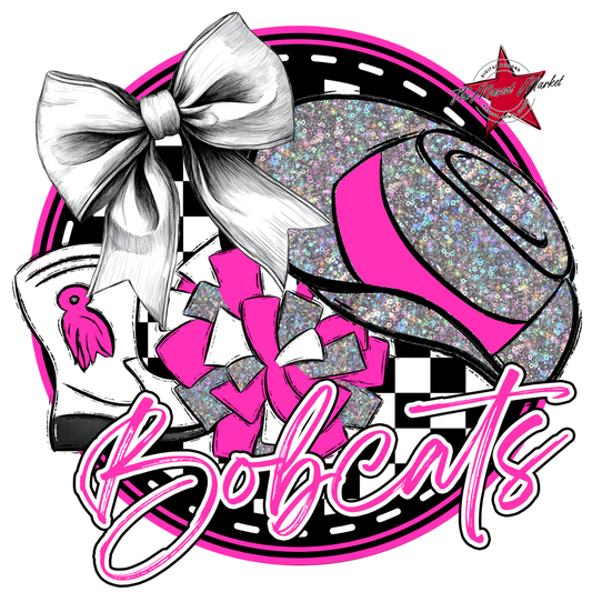 Bobcats Circle Drillteam Design-Pink
