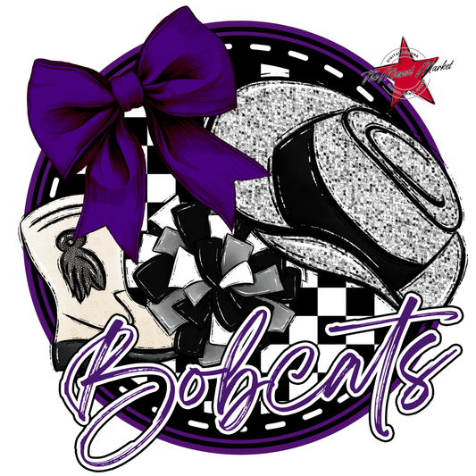 Bobcats Circle Drillteam Design-Purple