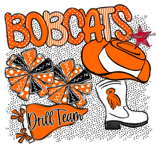Bobcats Drillteam Spirit-Orange