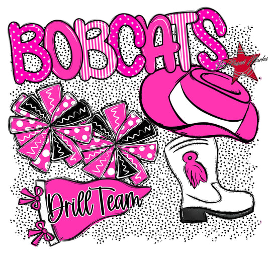 Bobcats Drillteam Spirit-Pink