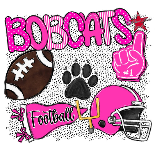 Bobcats Football Spirit-Pink