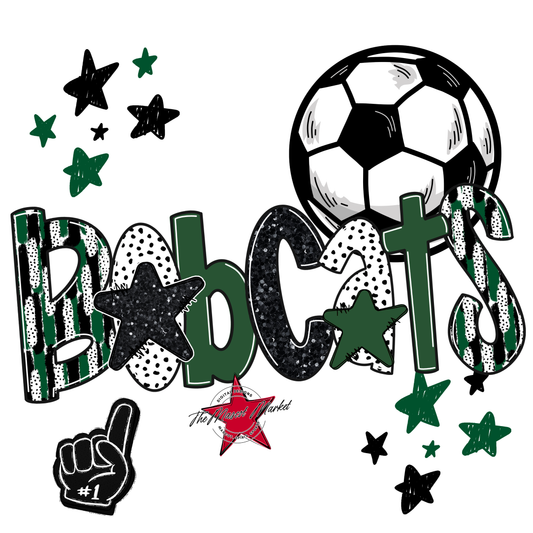 Bobcats Soccer Scrape-Green