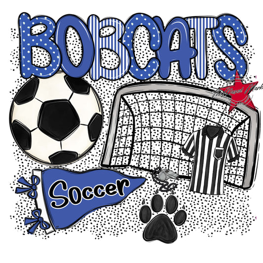 Bobcats Soccer Spirit-Off Blue