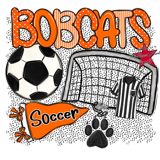 Bobcats Soccer Spirit-Orange