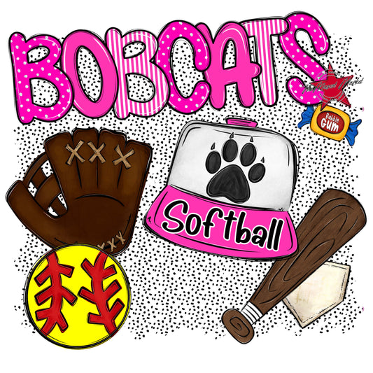 Bobcats Softball Spirit-Pink