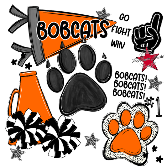 Bobcats Spirit Design-Orange