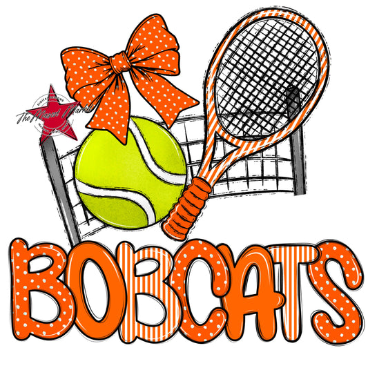 Bobcats Tennis Spirit Design-Orange
