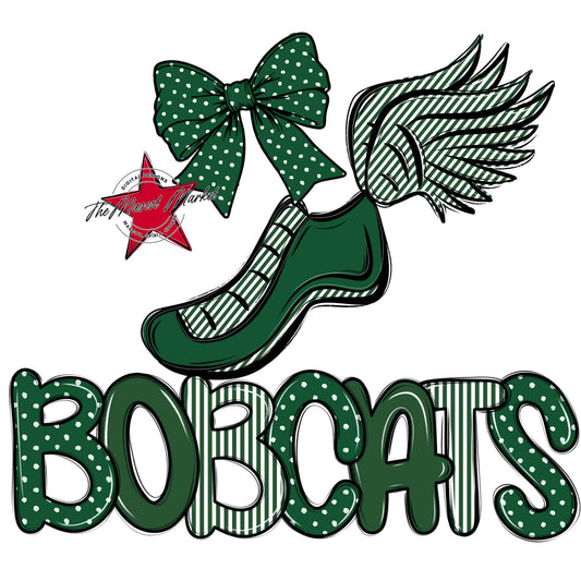 Bobcats Track Spirit Design-Green