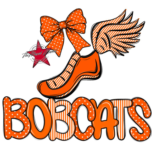 Bobcats Track Spirit Design-Orange
