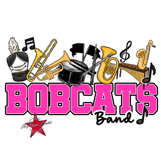Bobcats Varsity Band-Pink
