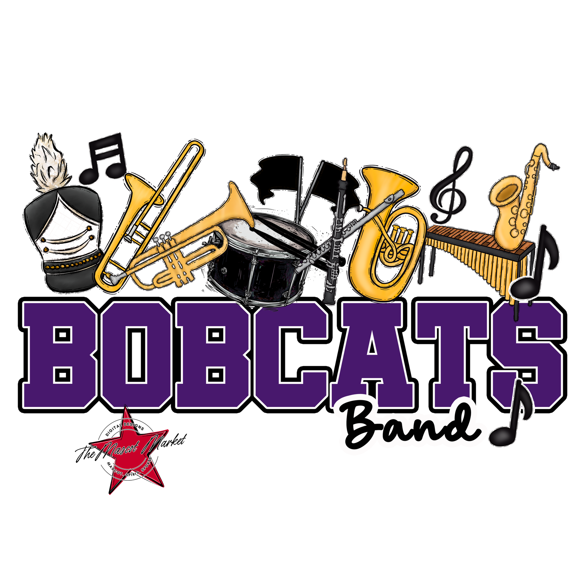 Bobcats Varsity Band-Purple