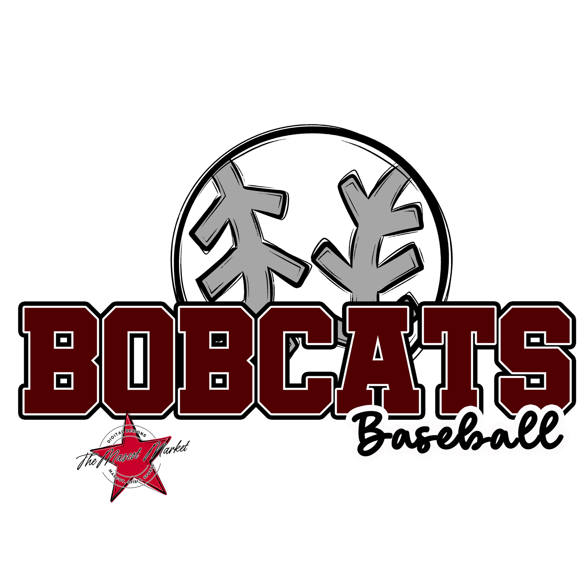 Bobcats Varsity Baseball-Maroon