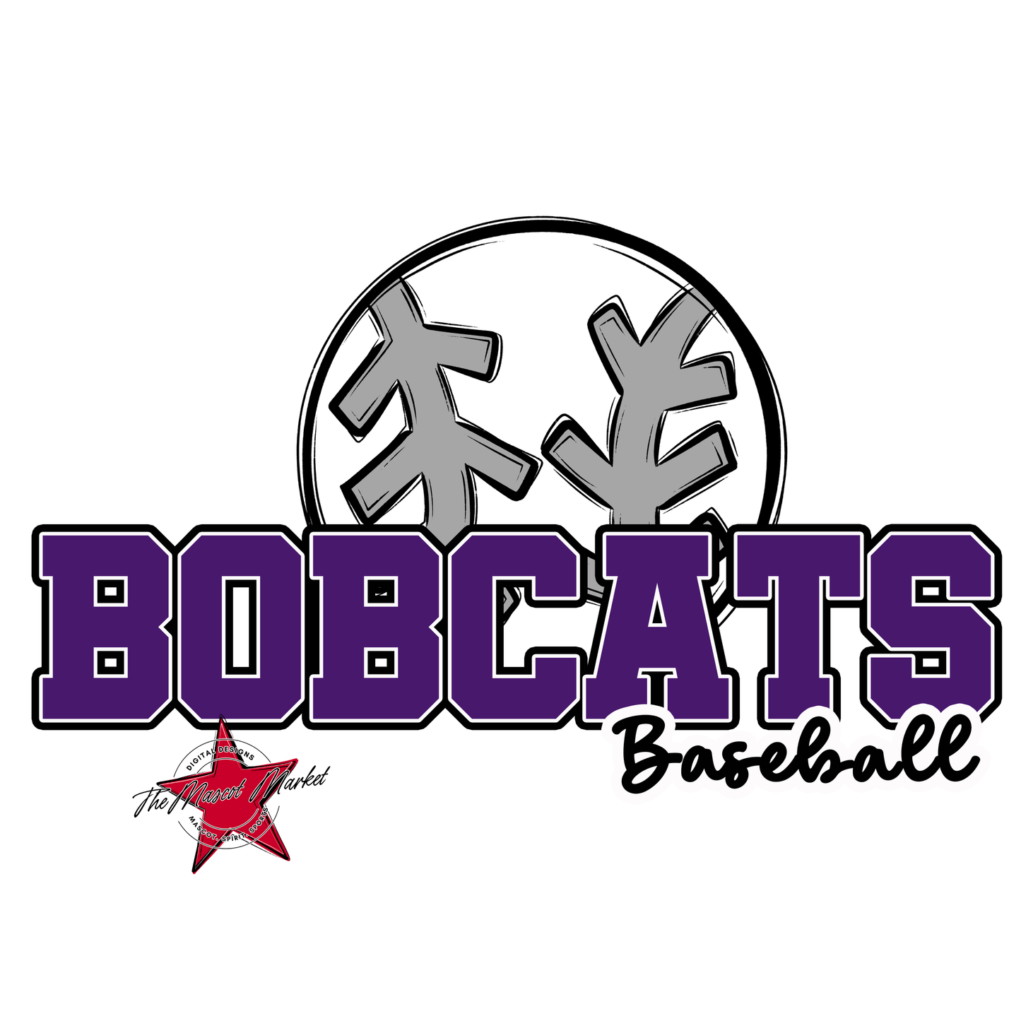 Bobcats Varsity Baseball-Purple