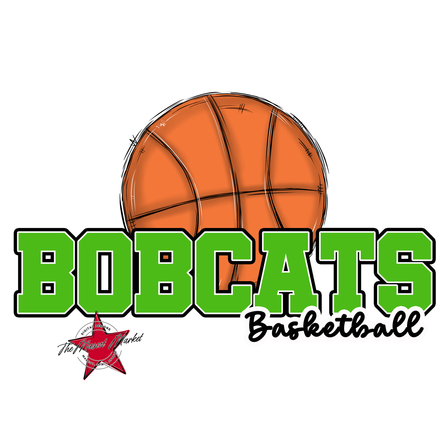 Bobcats Varsity Basketball-Bright Green