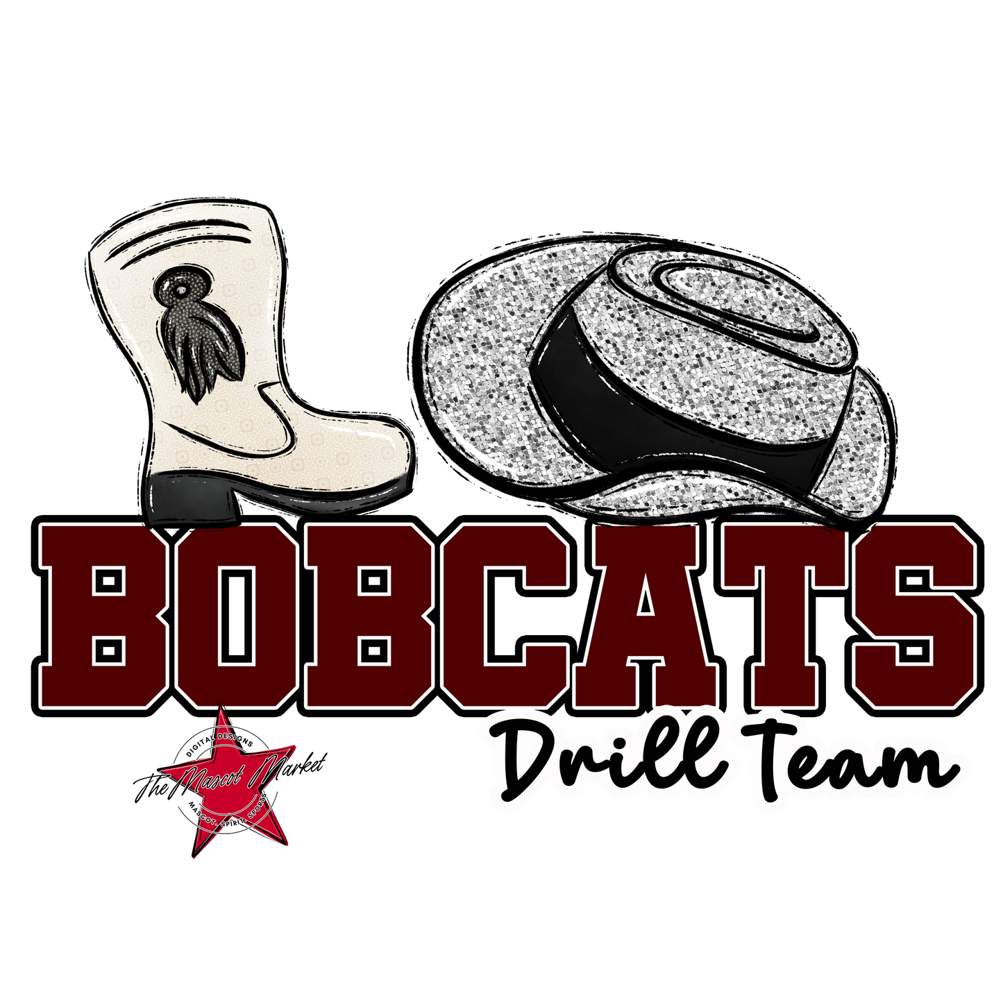 Bobcats Varsity Drillteam-Maroon