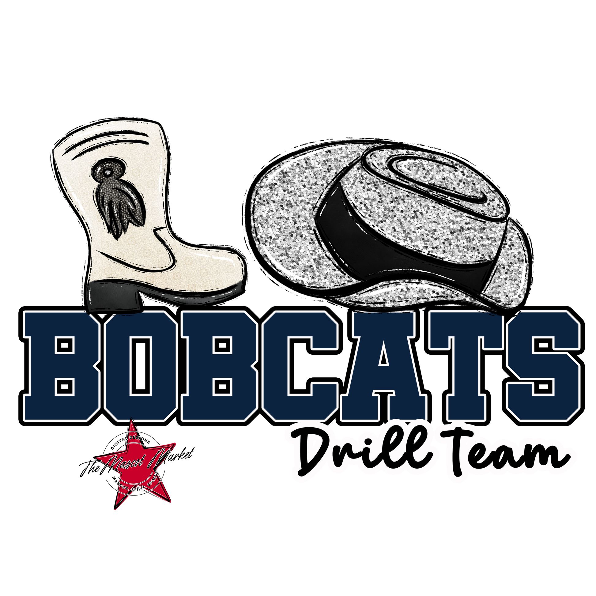 Bobcats Varsity Drillteam-Navy