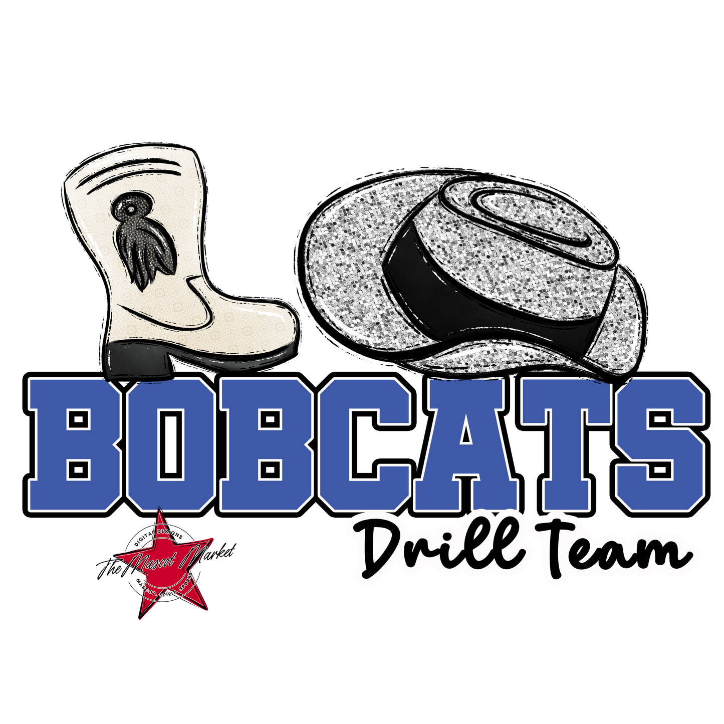 Bobcats Varsity Drillteam-Off Blue