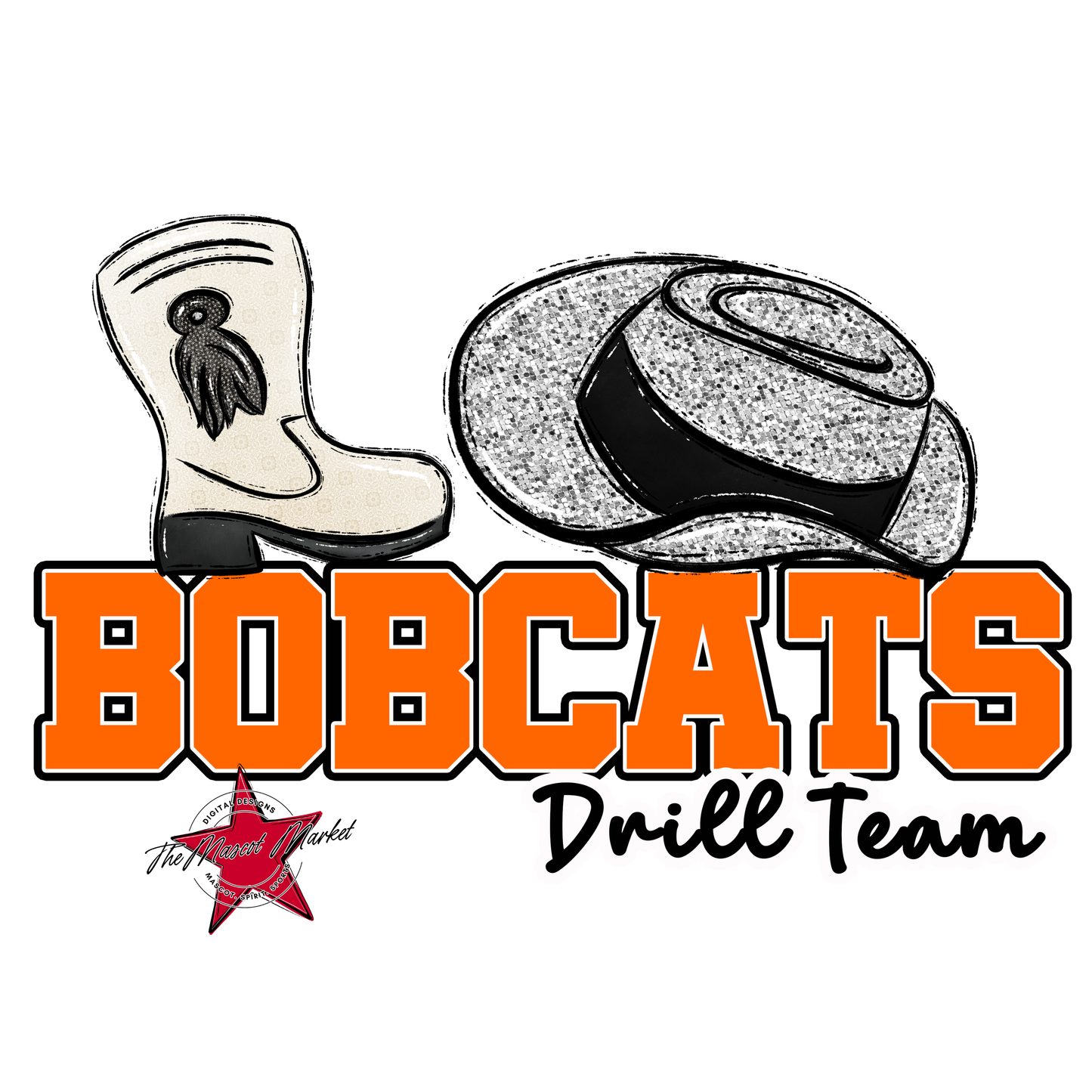 Bobcats Varsity Drillteam-Orange
