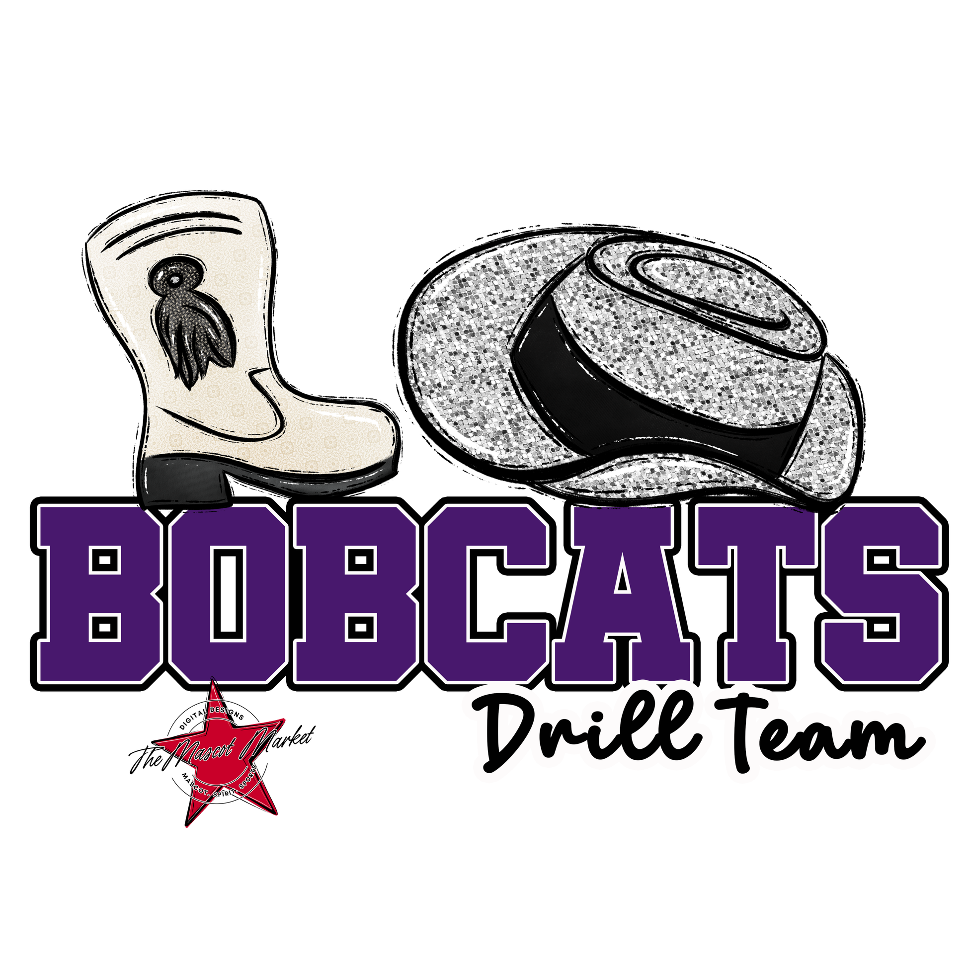 Bobcats Varsity Drillteam-Purple