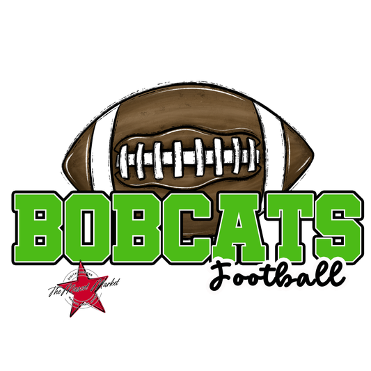 Bobcats Varsity Football-Bright Green