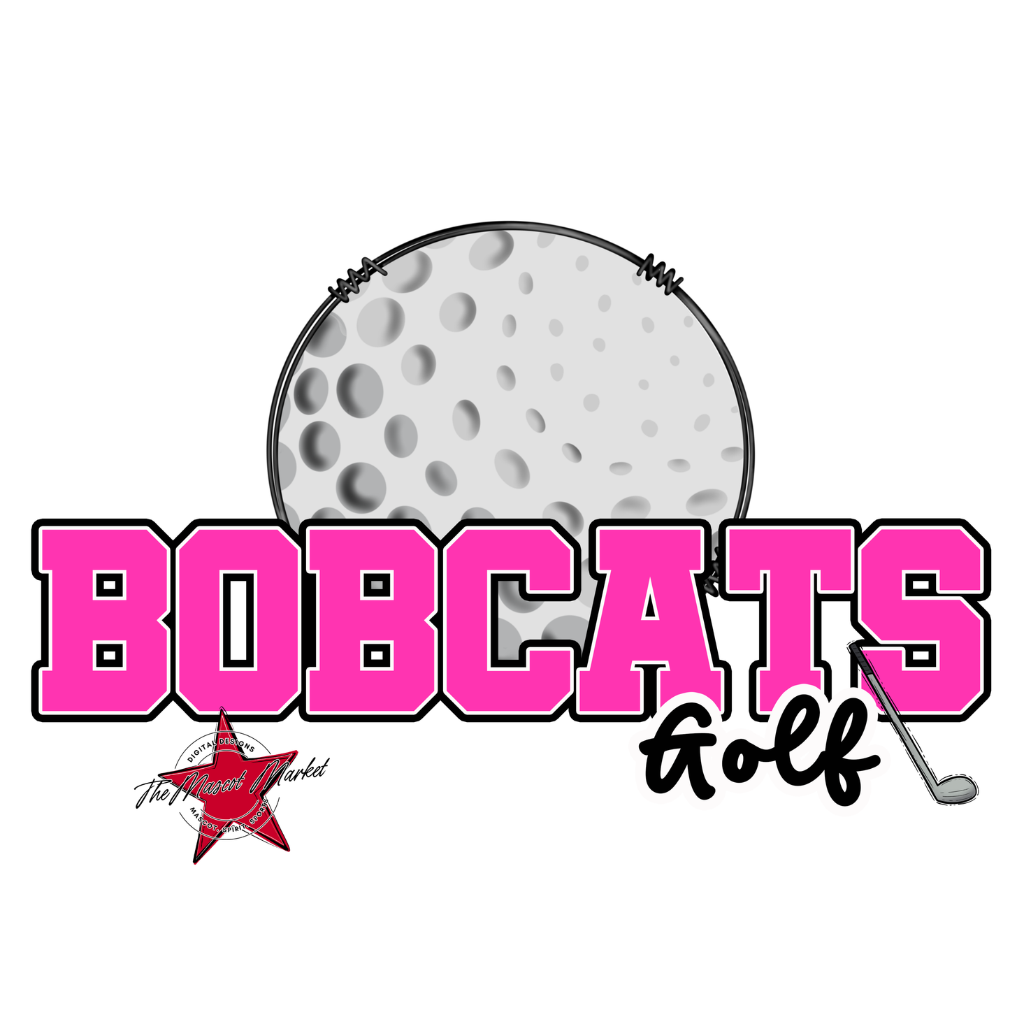 Bobcats Varsity Golf-Pink