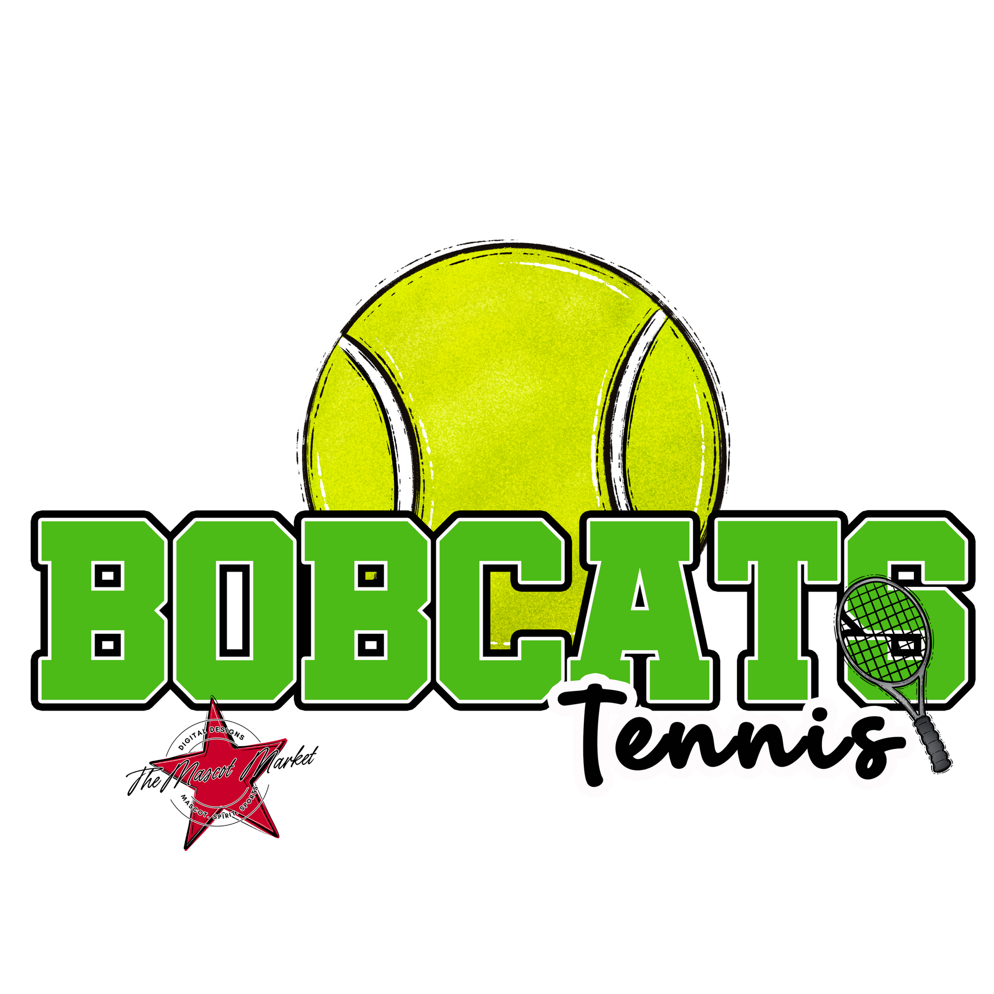 Bobcats Varsity Tennis-Bright Green