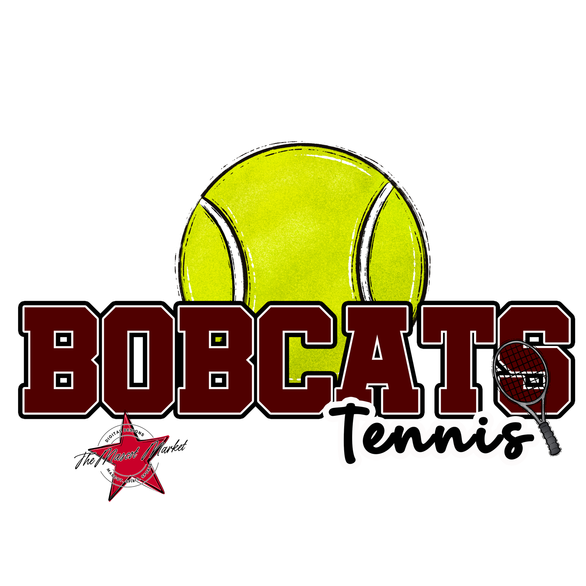 Bobcats Varsity Tennis-Maroon