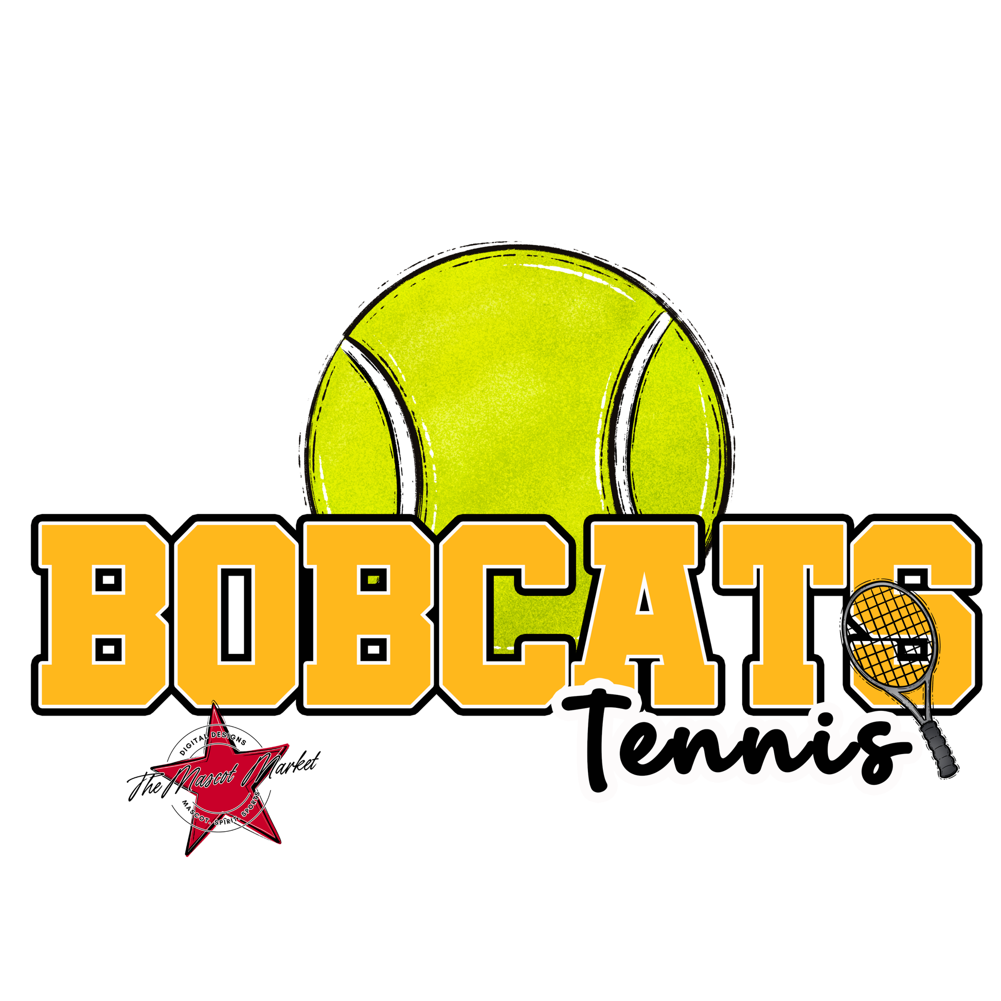 Bobcats Varsity Tennis-Yellow