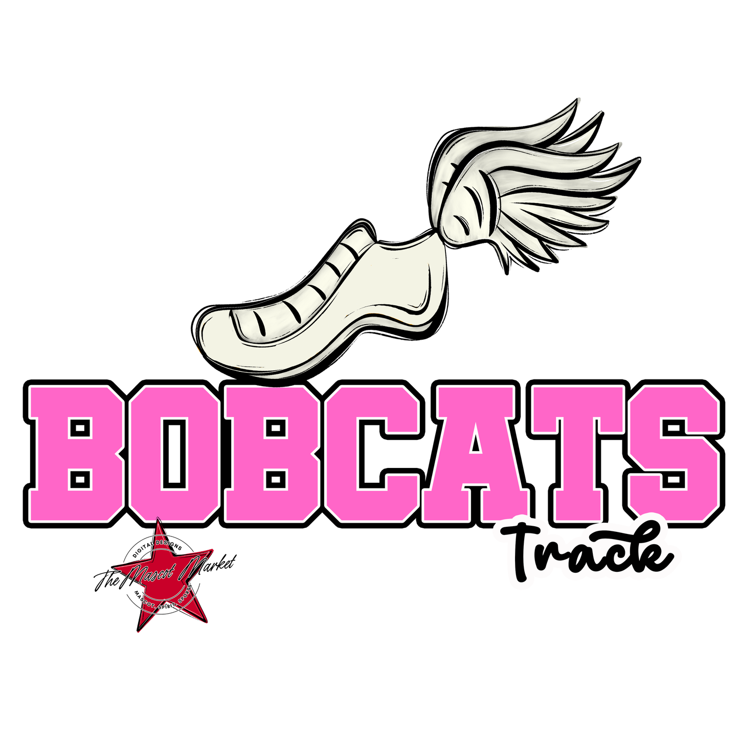 Bobcats Varsity Track-Baby Pink
