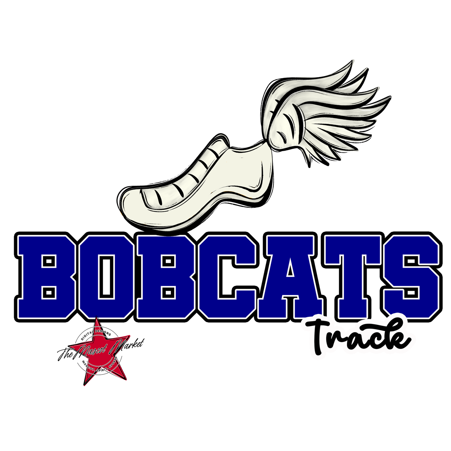 Bobcats Varsity Track-Blue