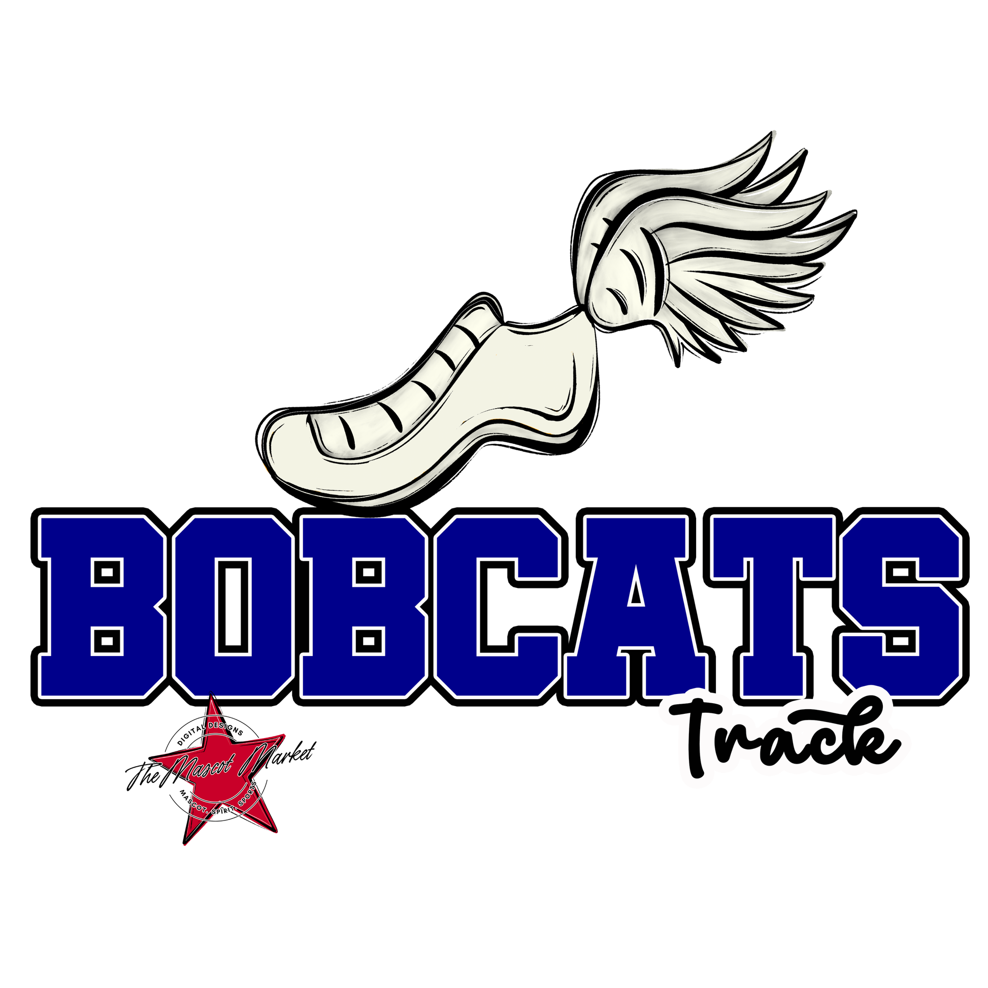 Bobcats Varsity Track-Blue