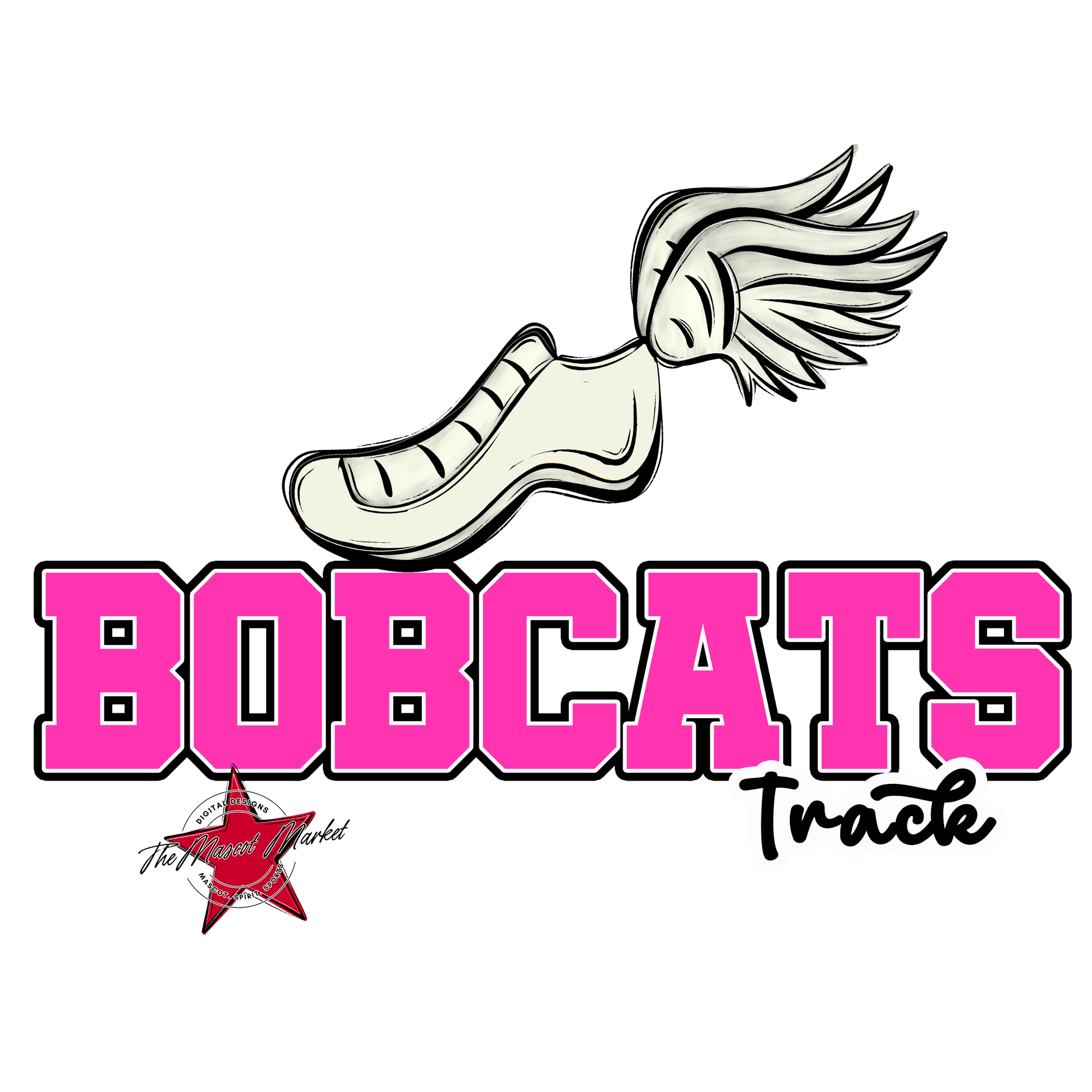 Bobcats Varsity Track-Pink