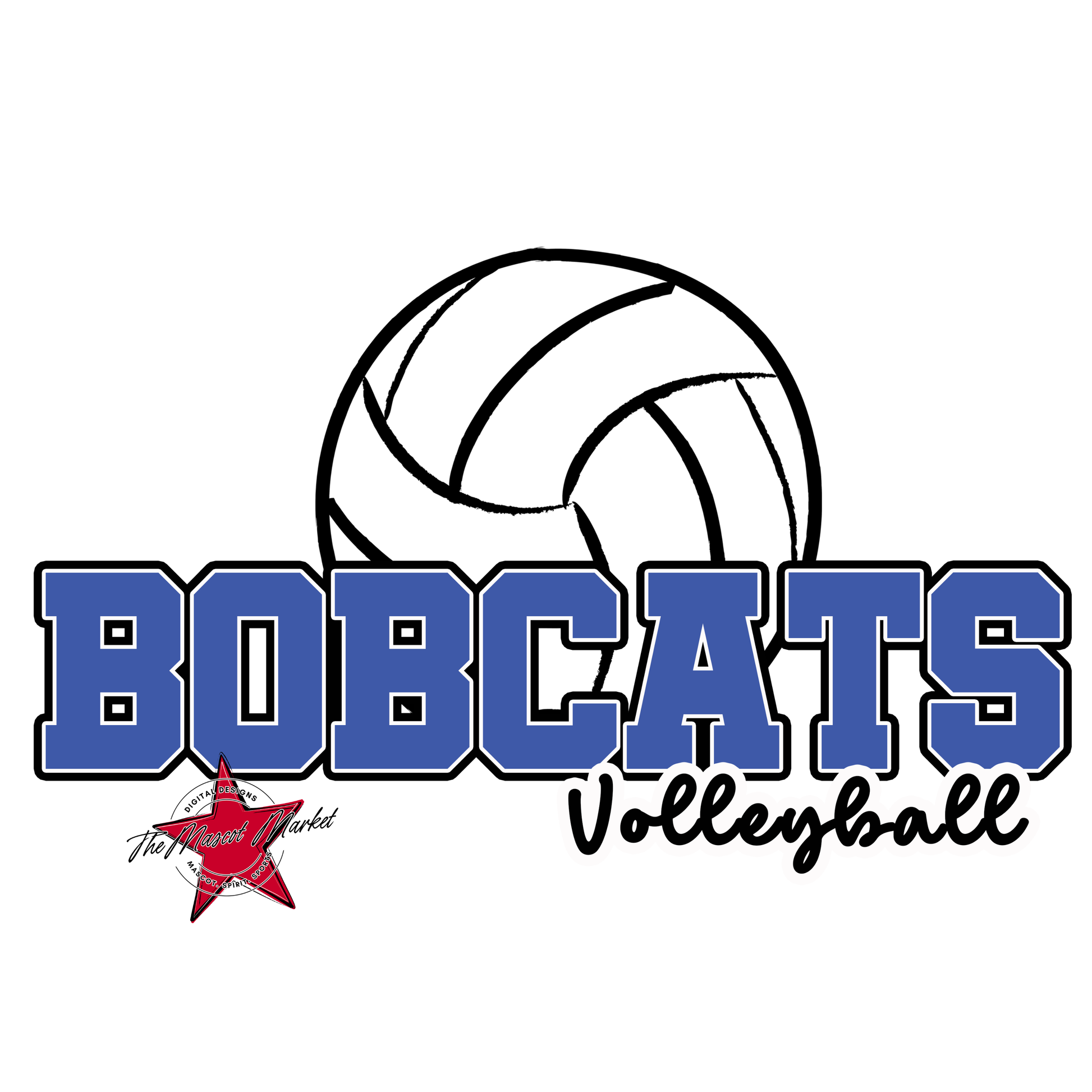 Bobcats Varsity Volleyball-Off Blue
